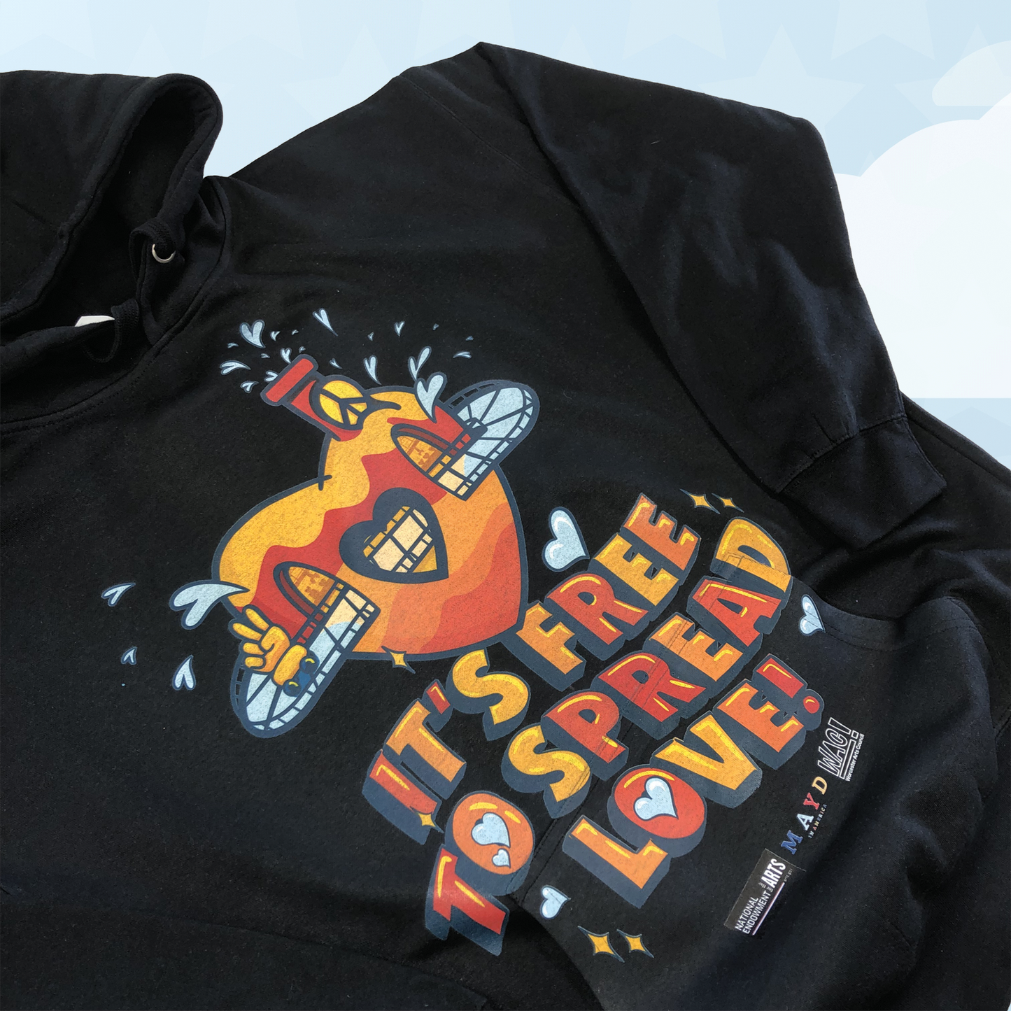 Its Free To Spread Love Hoodie