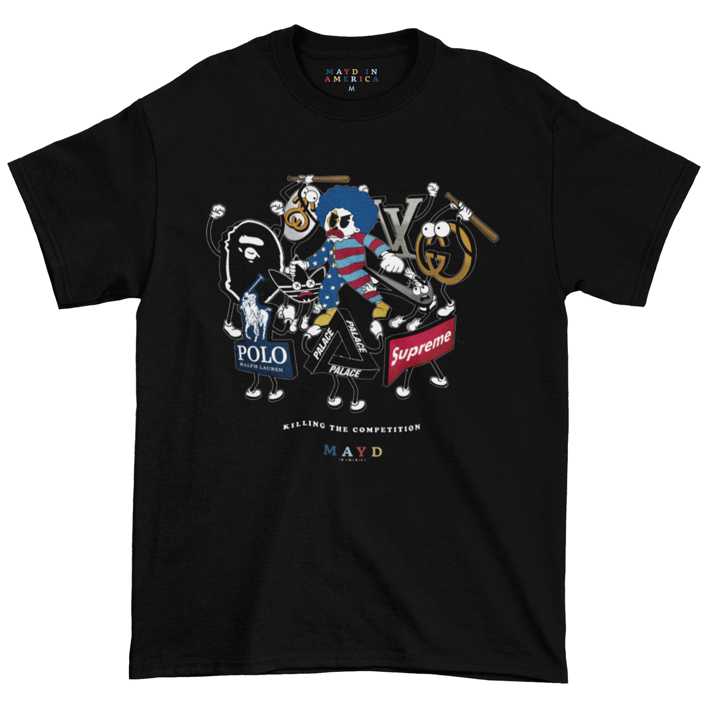 MAYD in America Big Brands Meet Momo T-shirt