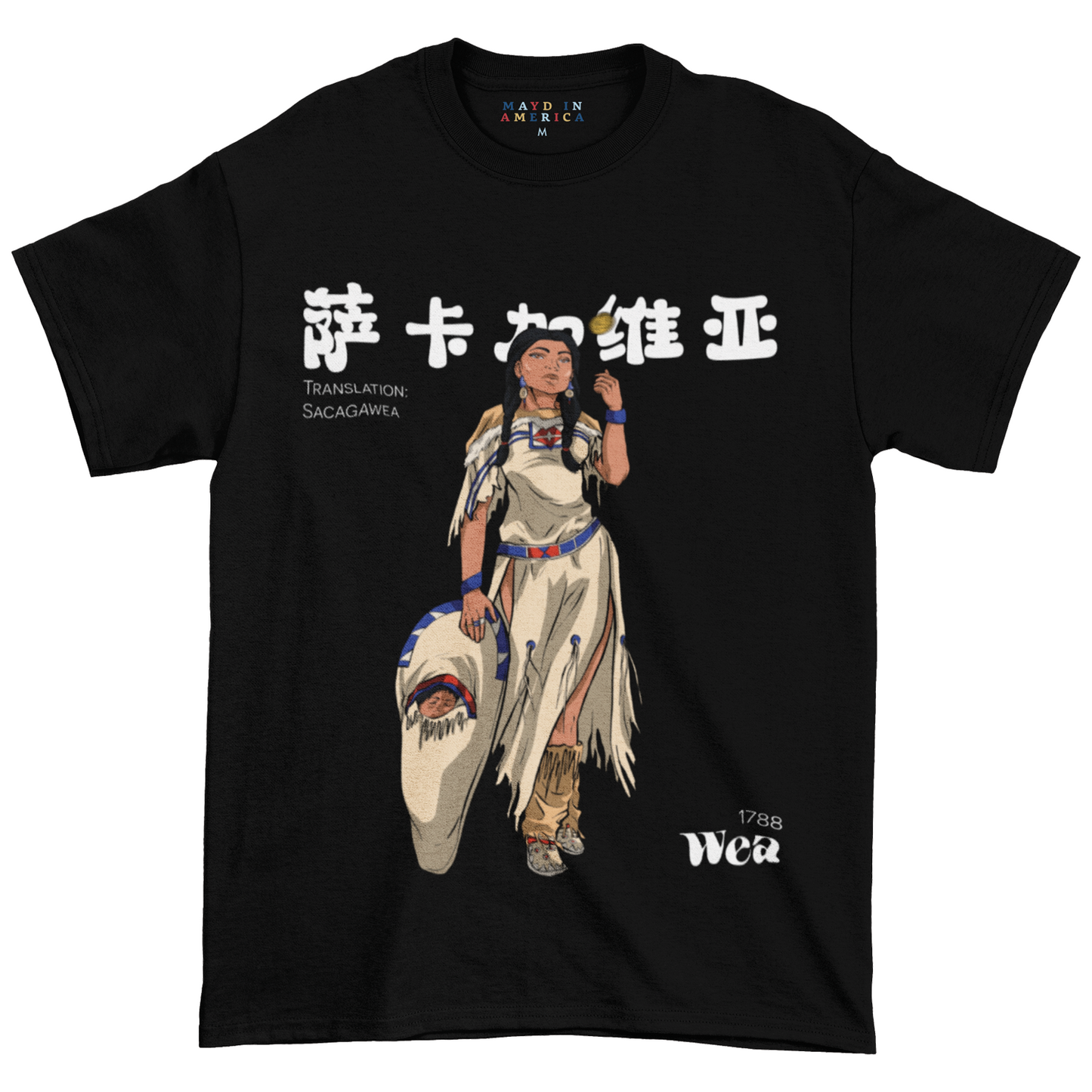 Sacagawea Gold Coin Wea T-shirt + Trading Card