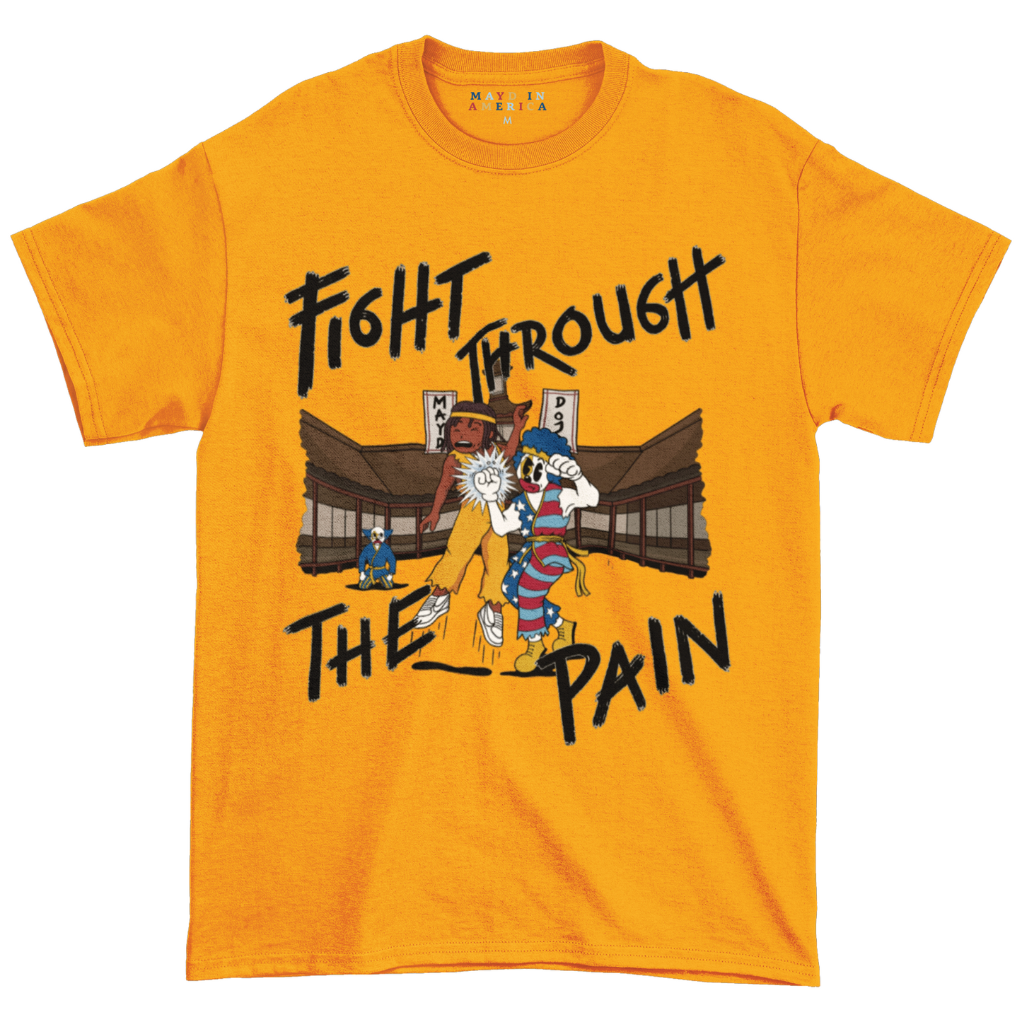 MAYD in America Karate Street Fighter T-shirt