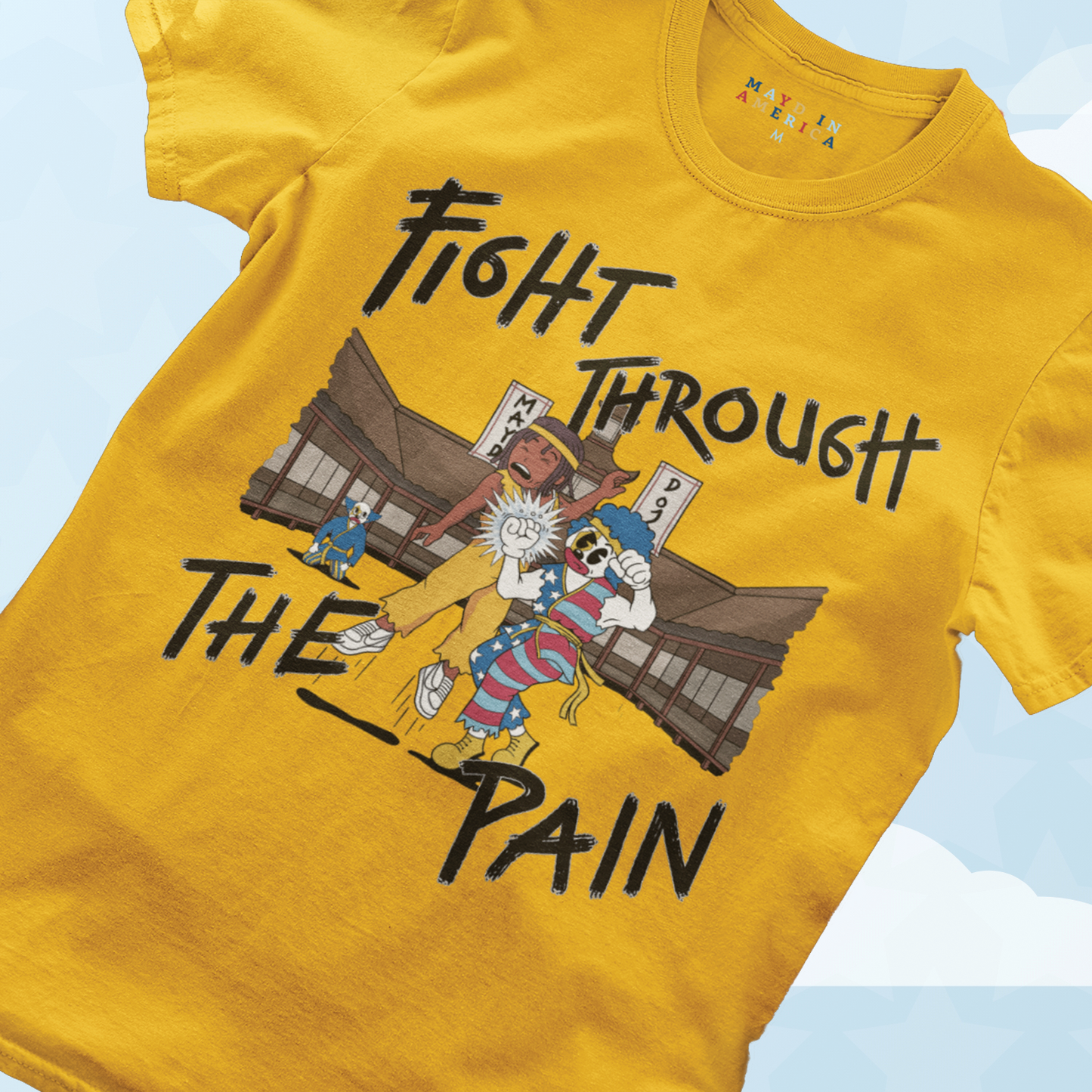 MAYD in America Karate Street Fighter T-shirt
