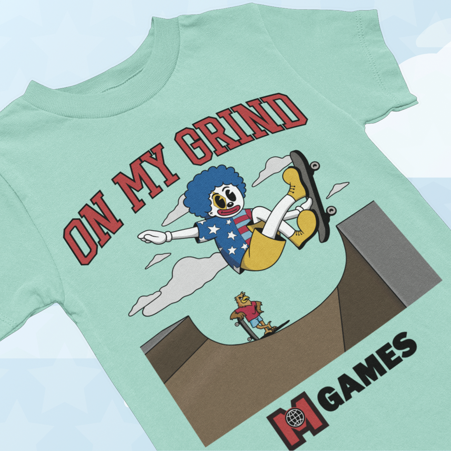MAYD in America On My Grind Skateboarding T-shirt