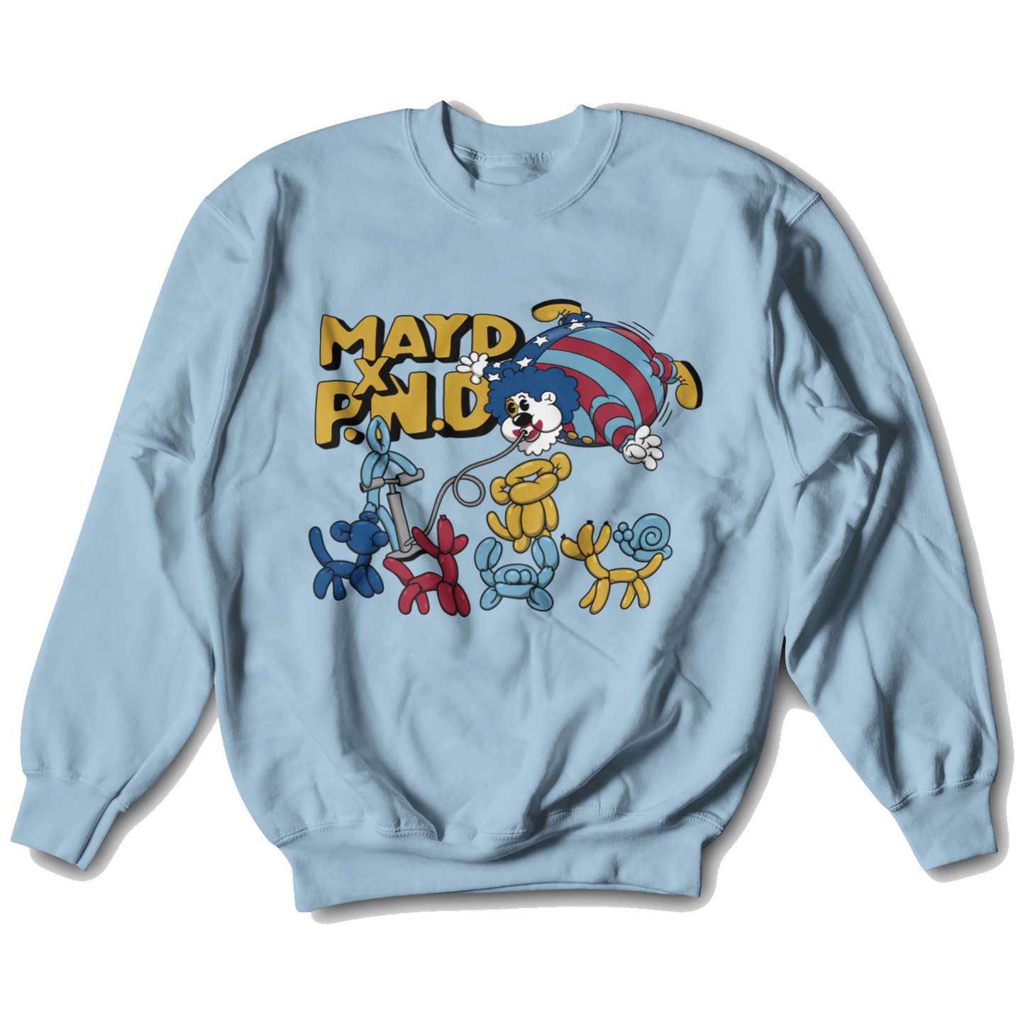 MAYD in America x Party Never Dies: MAYD to Party Crewneck