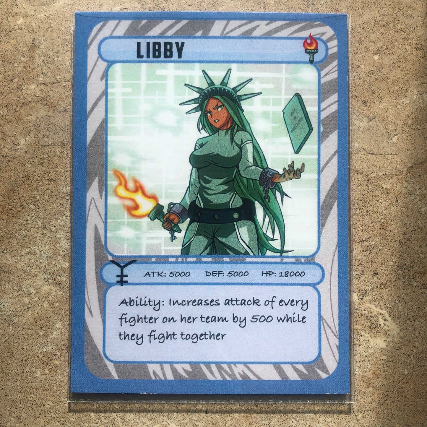 Statue Of Liberty Libby T-shirt + Trading Card