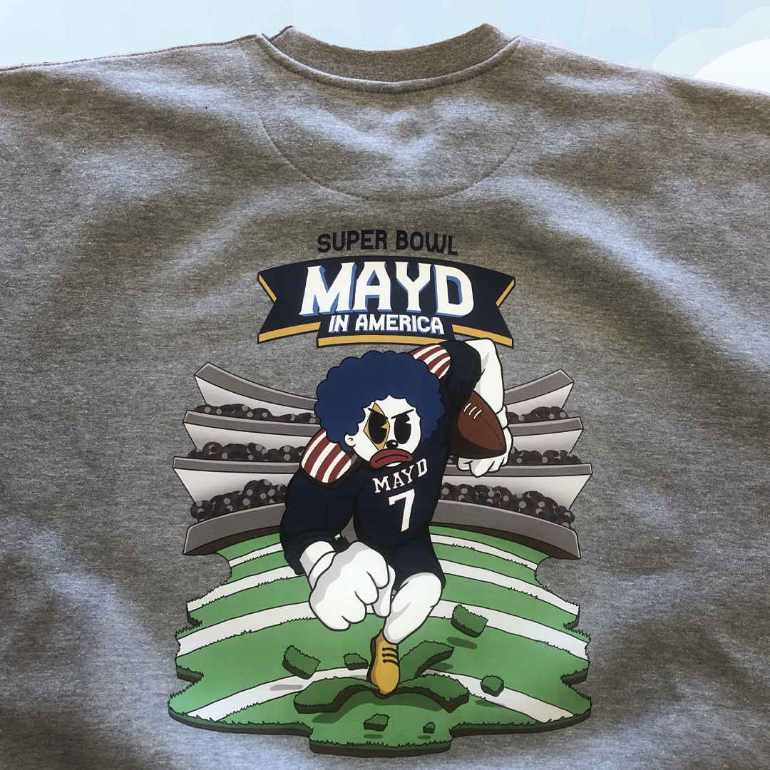 MAYD in America Super Bowl Football Crewneck