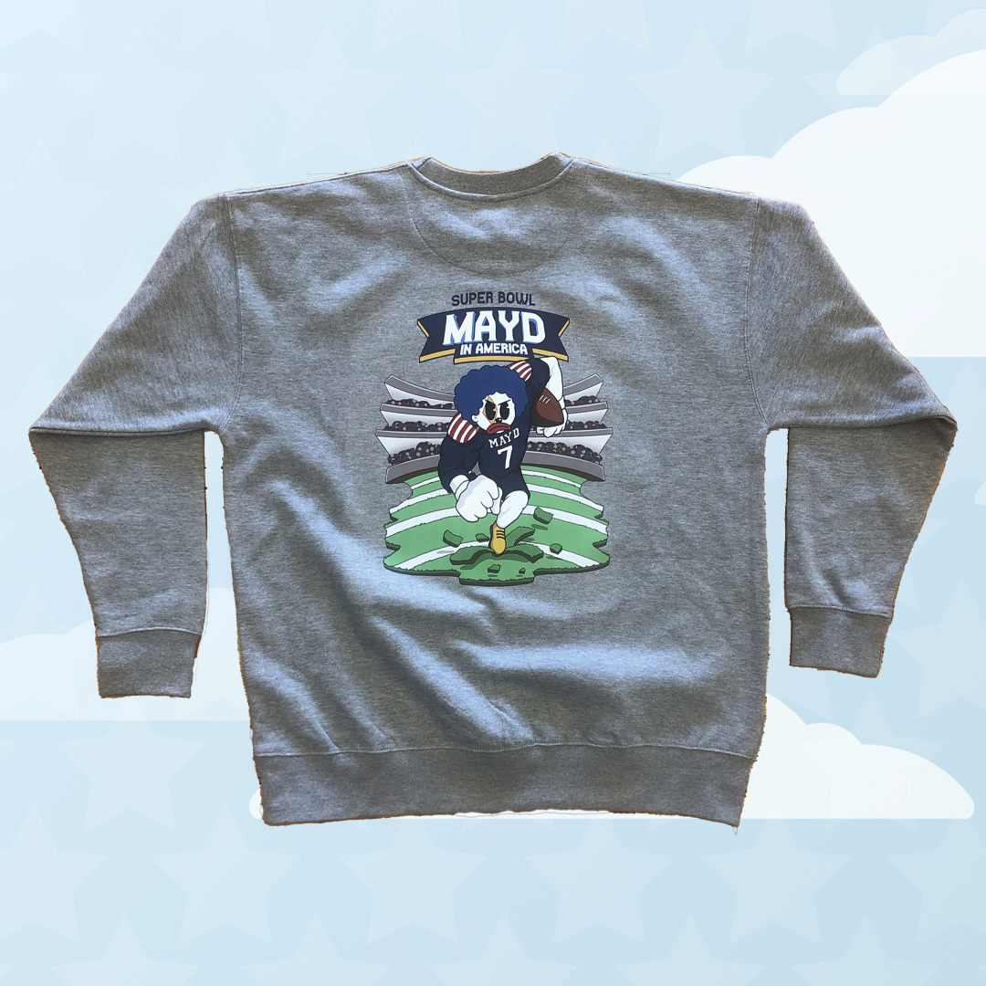 MAYD in America Super Bowl Football Crewneck