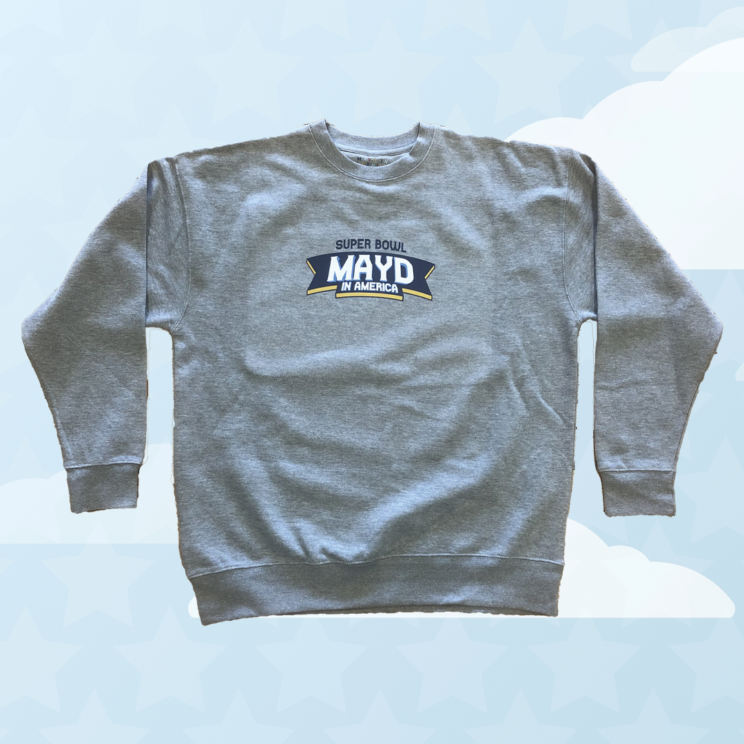 MAYD in America Super Bowl Football Crewneck