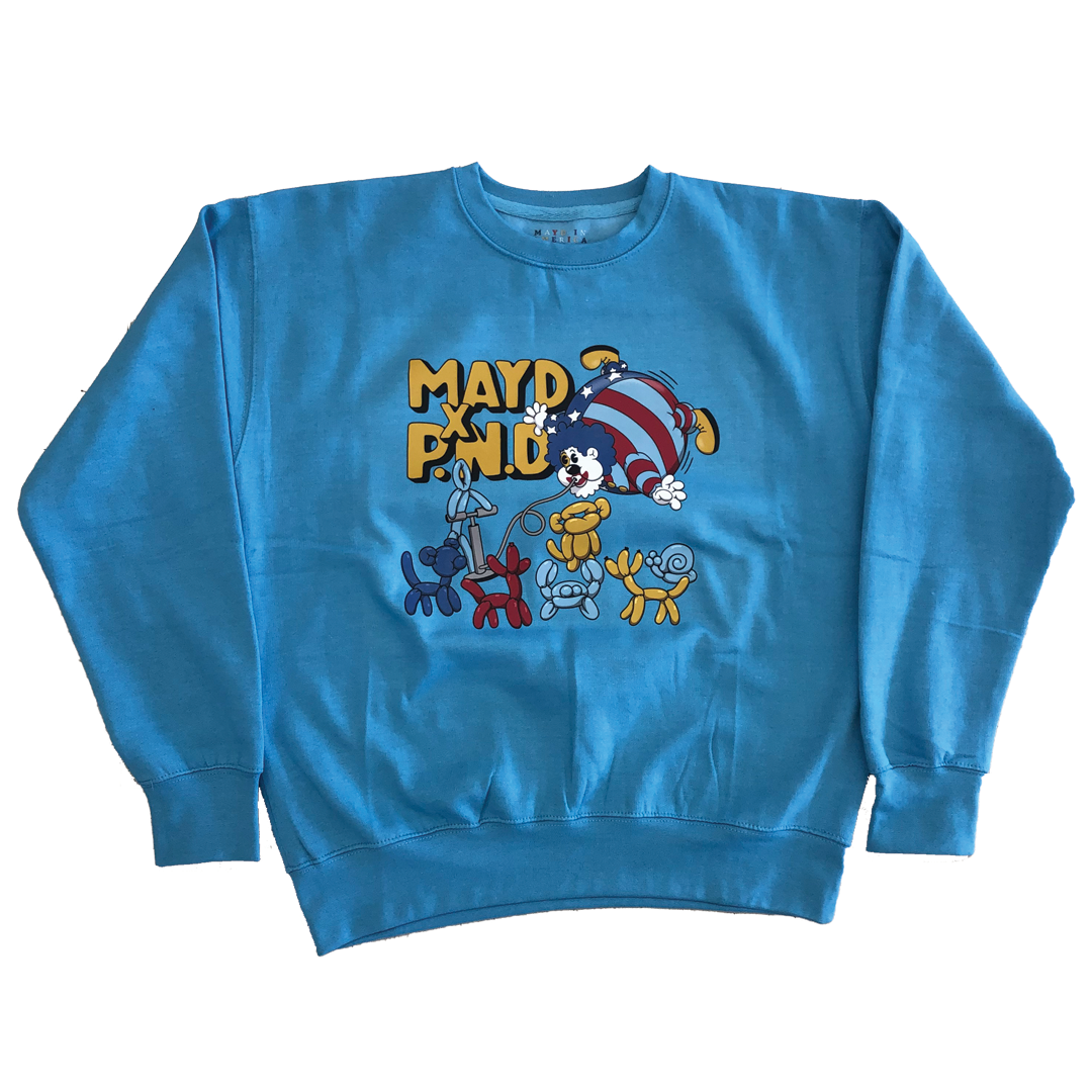 MAYD in America x Party Never Dies: MAYD to Party Crewneck