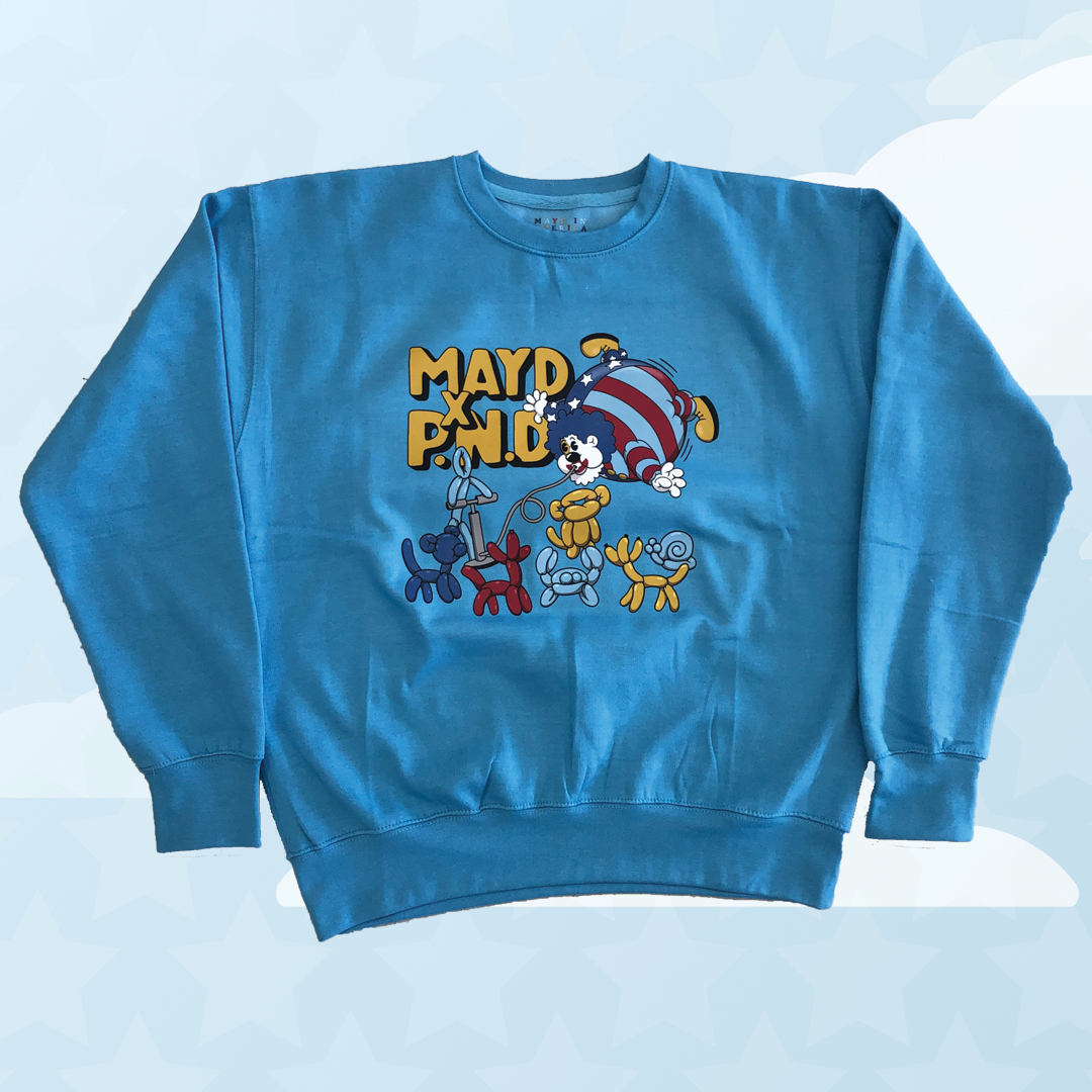 MAYD in America x Party Never Dies: MAYD to Party Crewneck