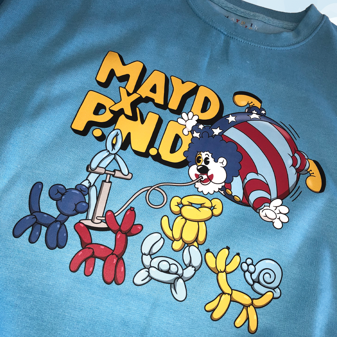 MAYD in America x Party Never Dies: MAYD to Party Crewneck