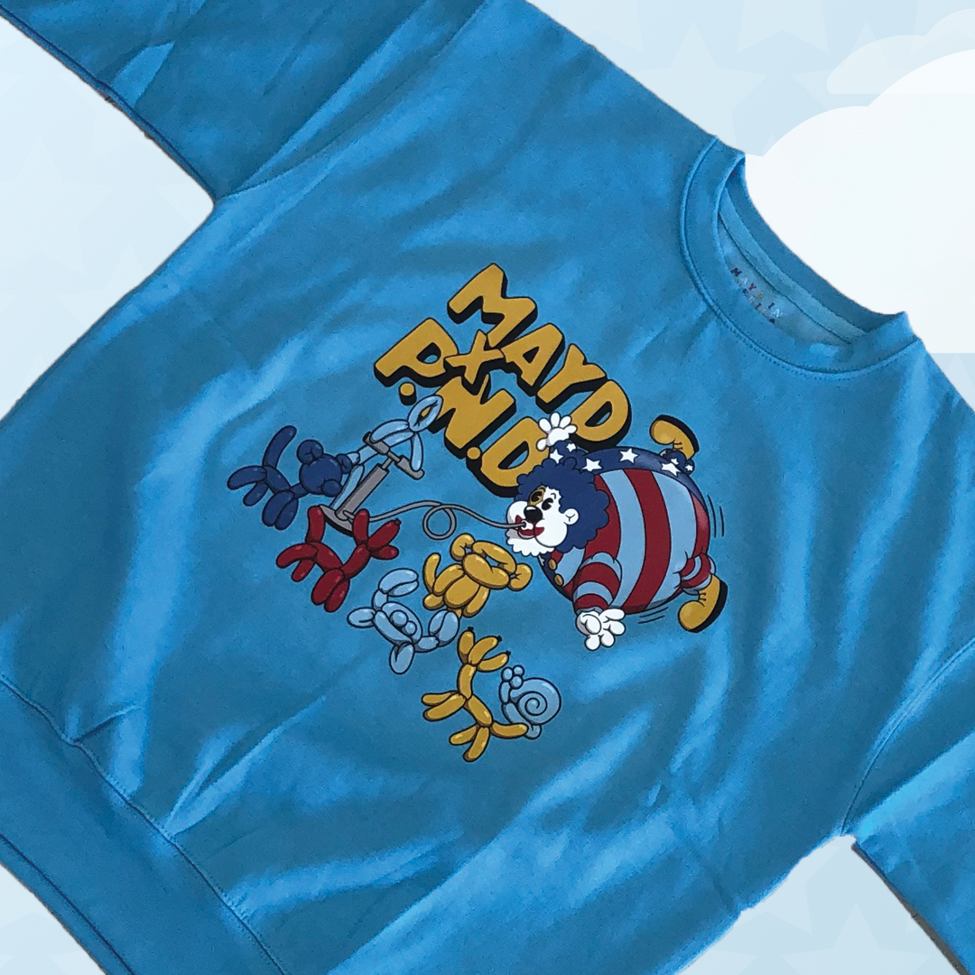 MAYD in America x Party Never Dies: MAYD to Party Crewneck
