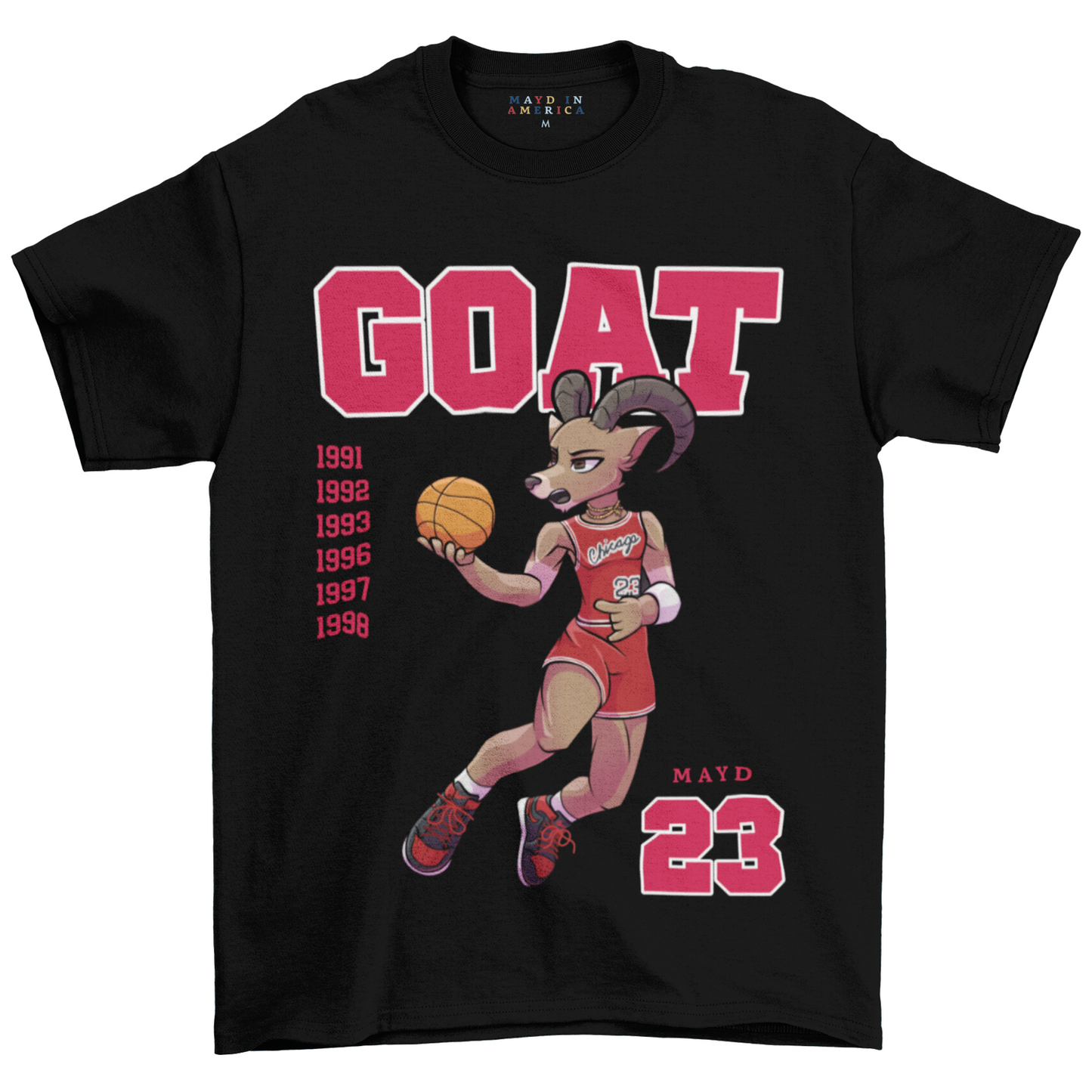 MAYD Michael Jordan Goat T-shirt