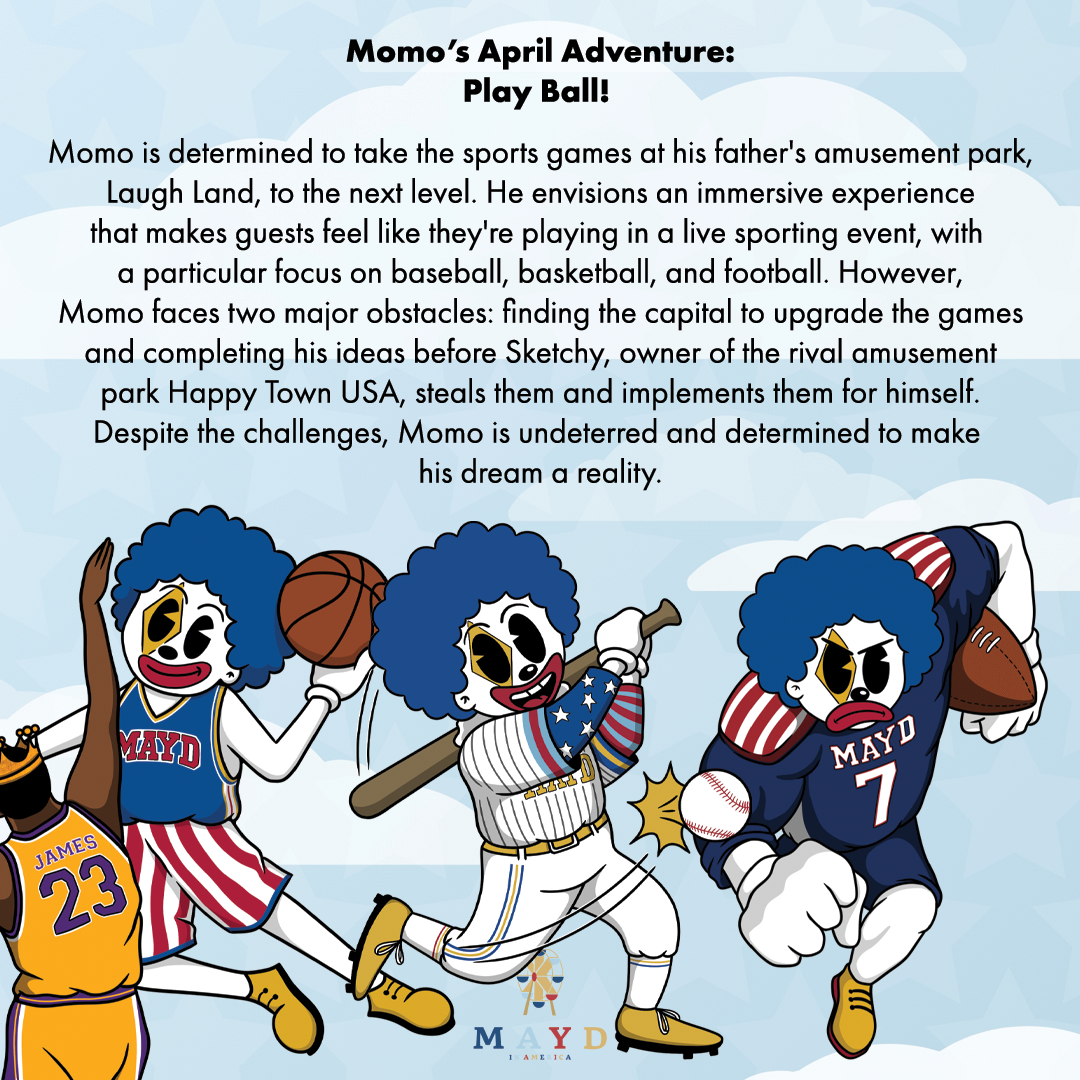 Momo’s April Adventure: Play Ball!