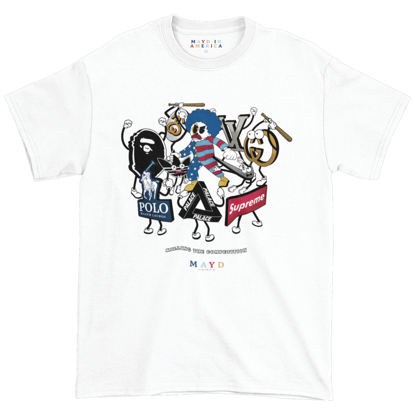 MAYD in America Big Brands Meet Momo T-shirt