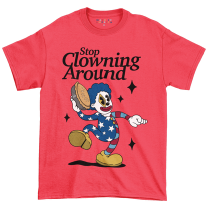 MAYD in America Stop Clowning Around Momo T-shirt