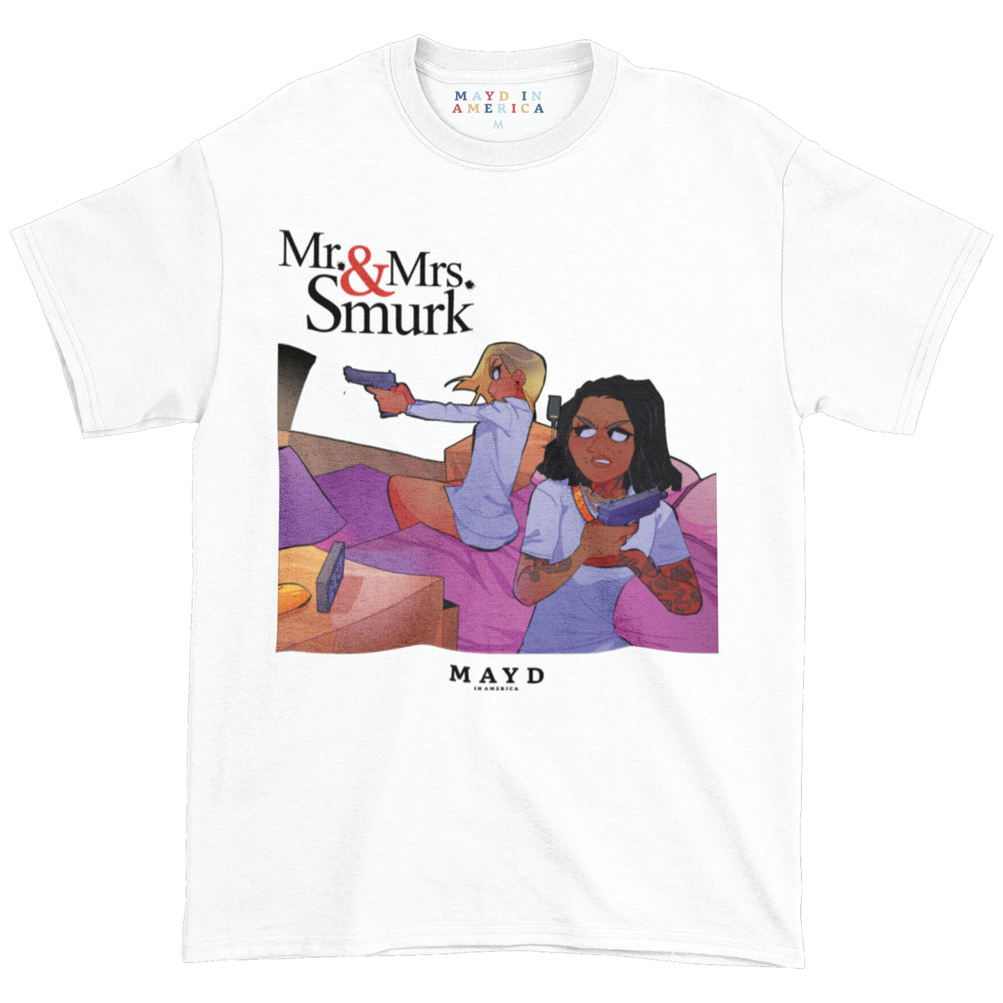 MAYD in America Lil Durk Mr & Mrs Smurk T-shirt
