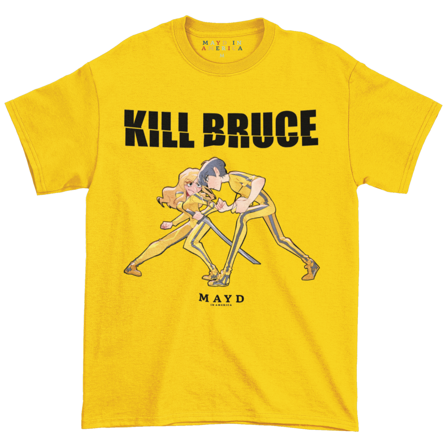 MAYD in America Kill Bill vs Bruce Lee T-shirt