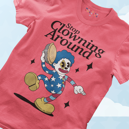 MAYD in America Stop Clowning Around Momo T-shirt