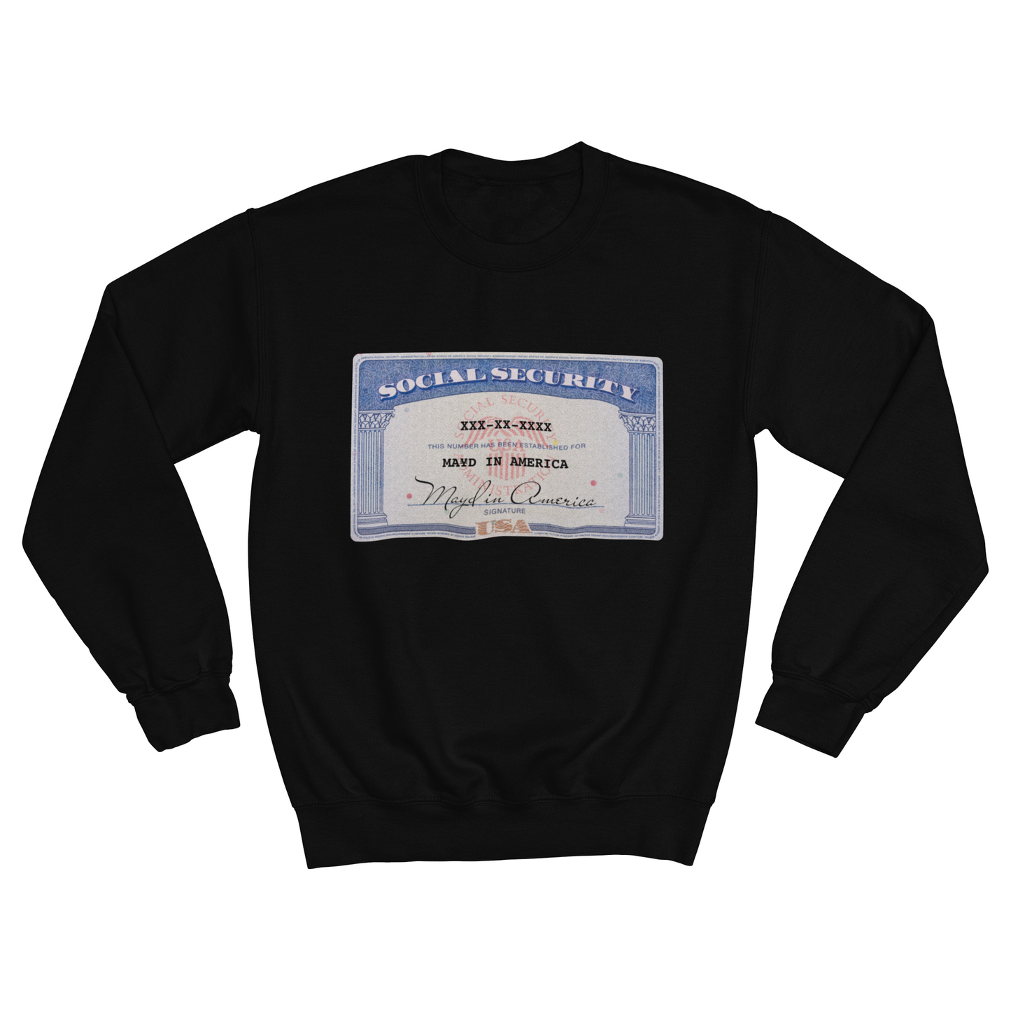 MAYD in America Crewneck [Social Security Card]