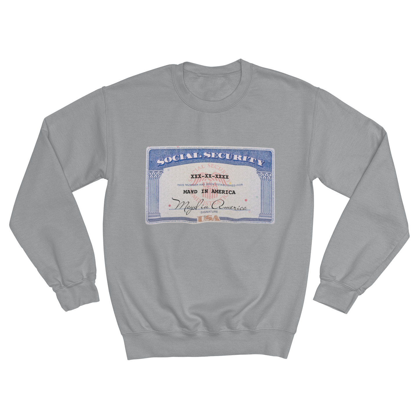 MAYD in America Crewneck [Social Security Card]