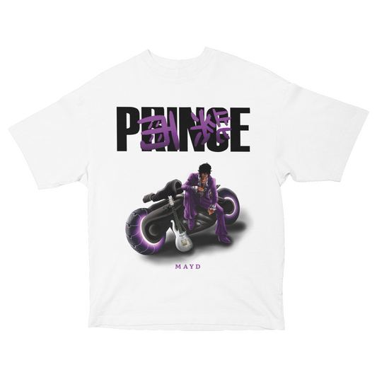 MAYD in America T-shirt [Prince Purple Rain x Akira]