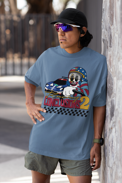 MAYD in America "Racing to Conclusions" Tshirt