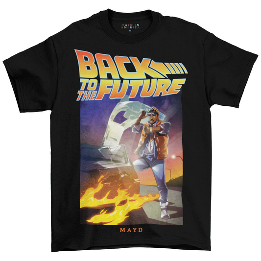 MAYD in America Future Hendrix Back To The Future T-shirt