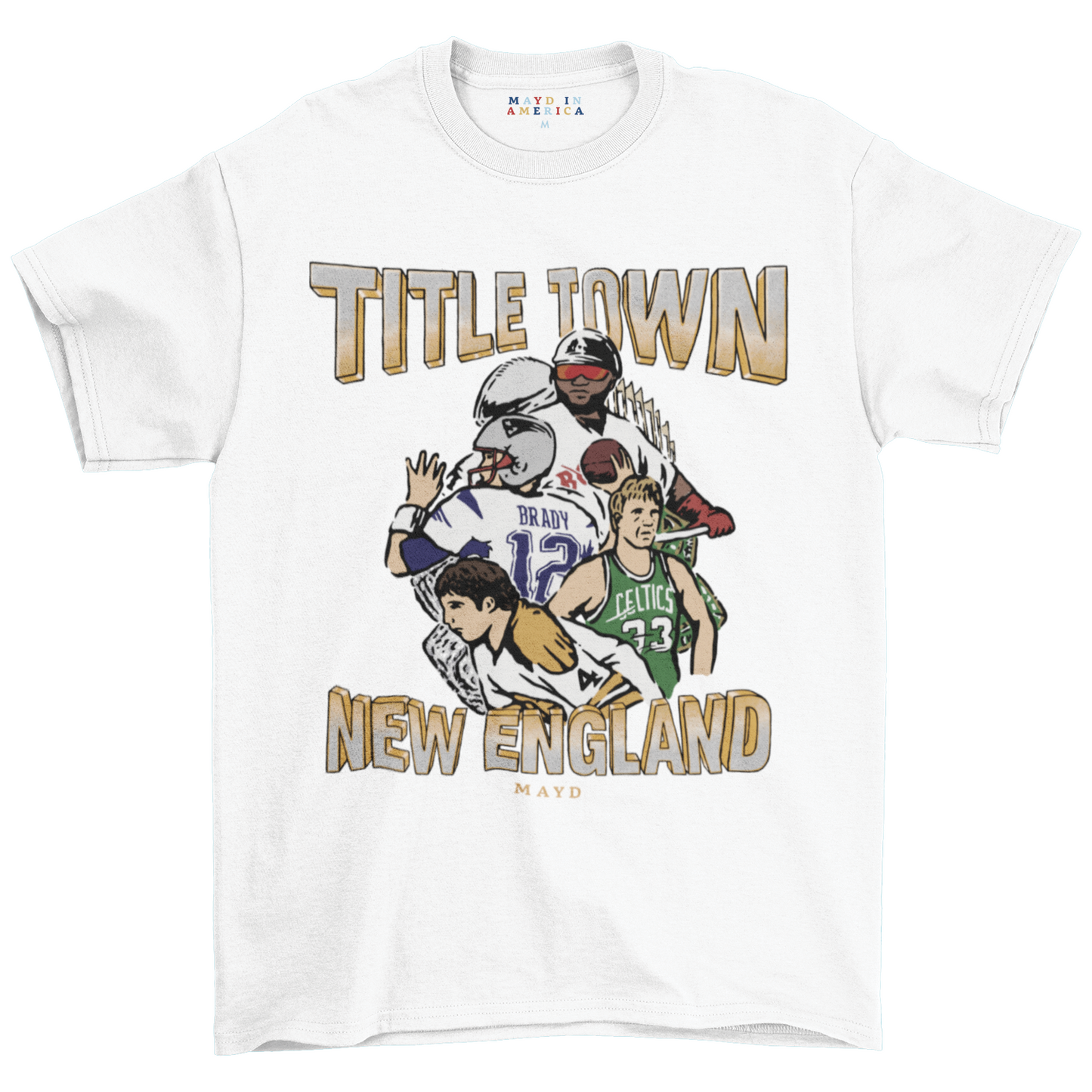 Title Town Short Sleeves T Shirts Unisex | T Shirts | MAYD in America XL / White